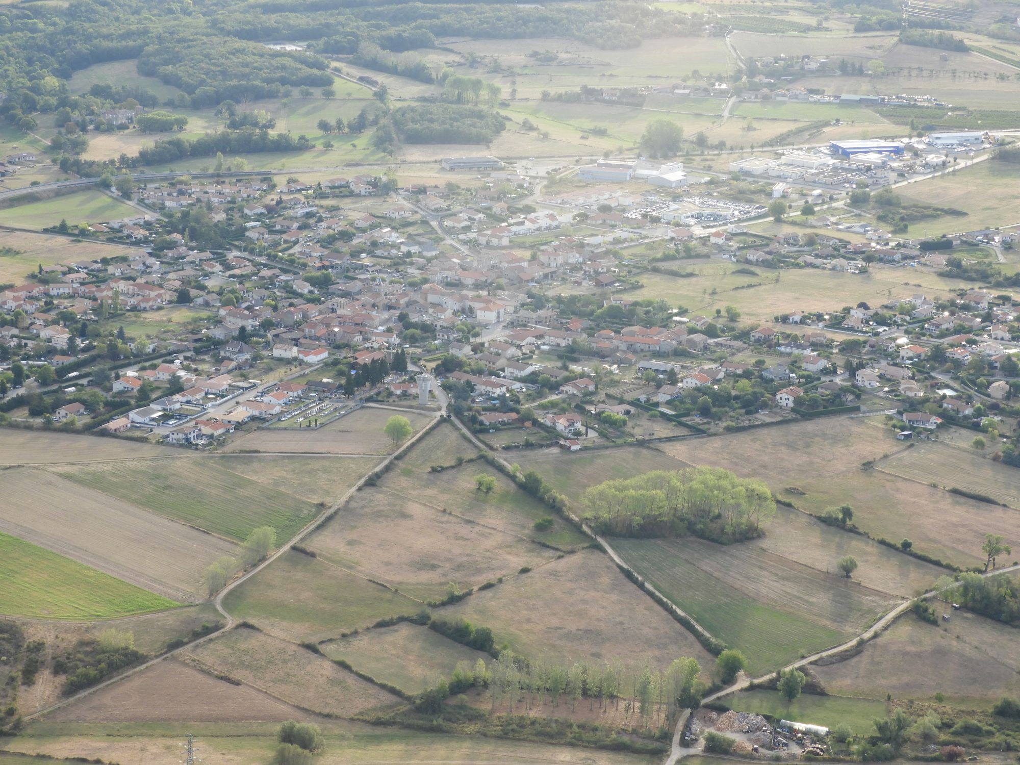 Vue aérienne de Saint-Cyr